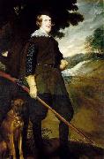unknow artist King Philip IV as a Huntsman oil painting on canvas